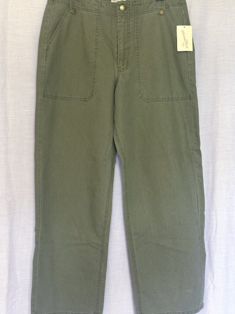 Universal Thread Olive Green Utility Pants Mid Rise Straight Leg Size 12 NWT - Picture 3 of 8
